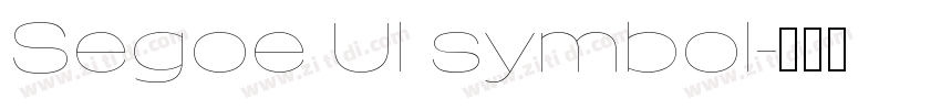 Segoe Ul symbol字体转换